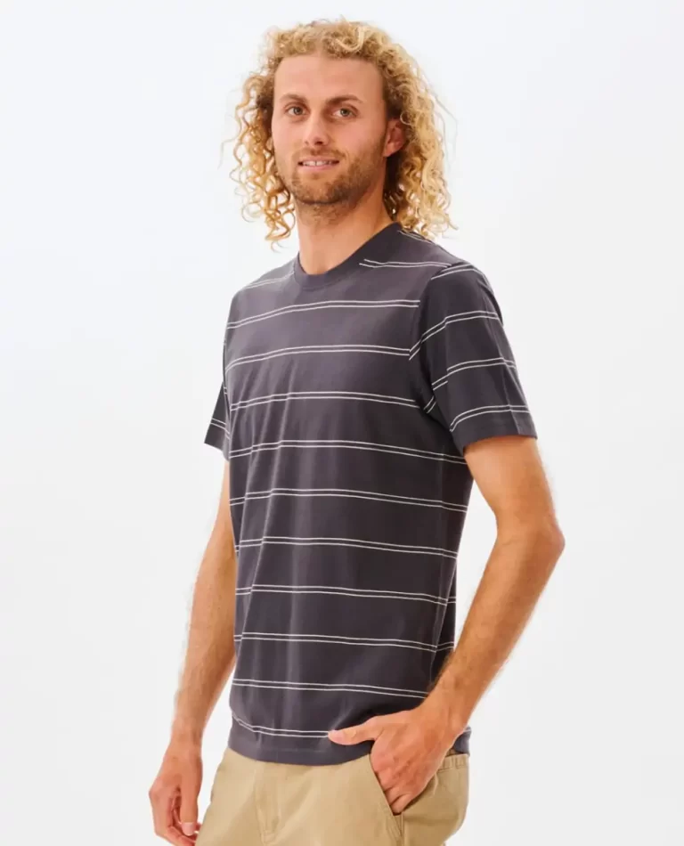 Plain Stripe Tee Mens Rip Curl Tees & Tanks - Image 2