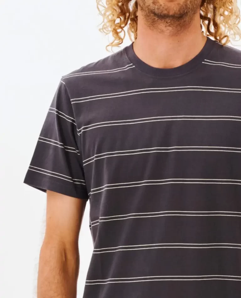 Plain Stripe Tee Mens Rip Curl Tees & Tanks - Image 5