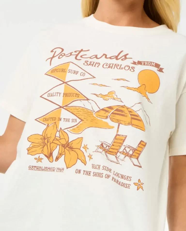Postcards Relaxed Tee Women Rip Curl Tees & Tanks - Image 5