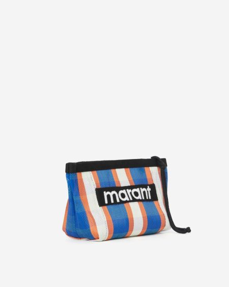 Powden Bag Women Isabel Marant Clutches & Small Leather Goods White-Blue-Orange