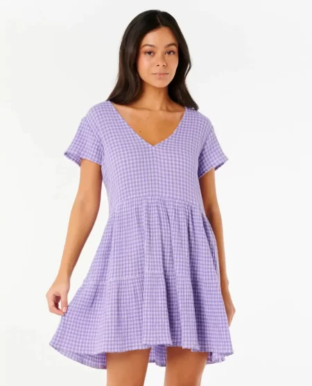 Premium Surf Check Dress Women Dresses & Rompers Rip Curl
