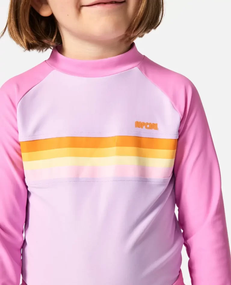 Rainbow Tide Long Sleeve Rash Vest Kids Rip Curl Rash Guards & Vest - Image 4