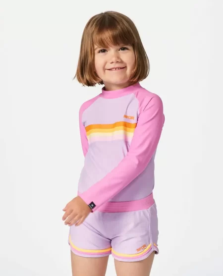 Rainbow Tide Long Sleeve Rash Vest Kids Rip Curl Rash Guards & Vest