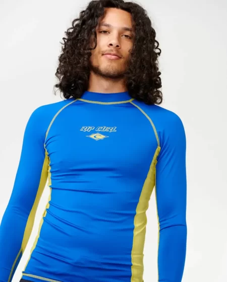 Rash Guards Fade Out Uv Long Sleeve Rash Guard Mens Rip Curl