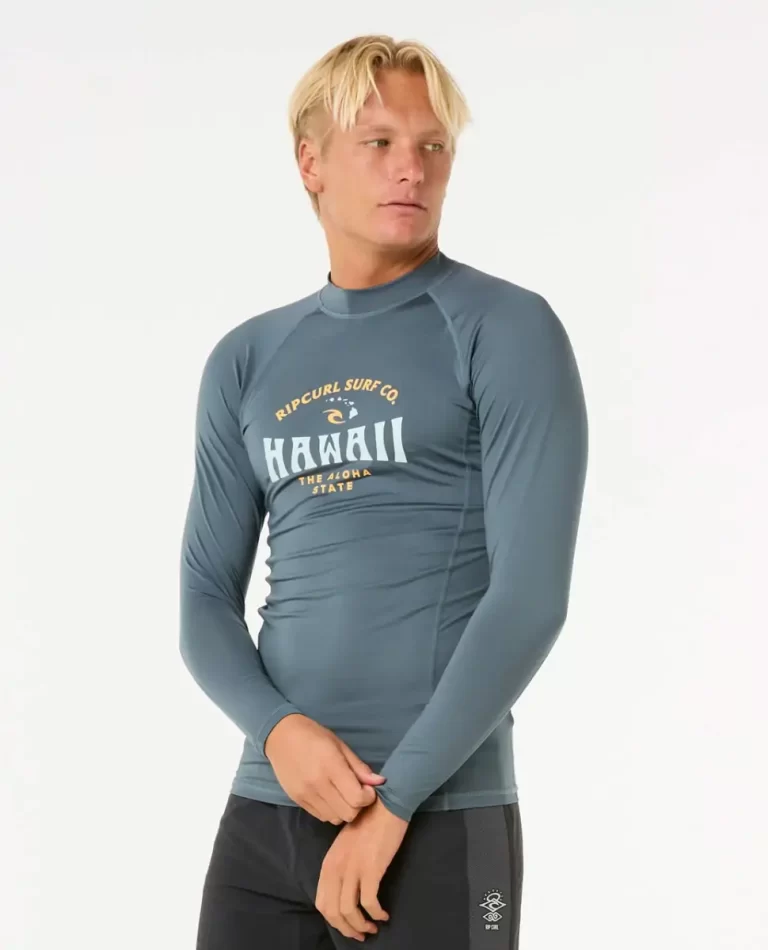 Rash Guards Hawaii Upf Performance Long Sleeve Rash Guard Mens Rip Curl - Image 2