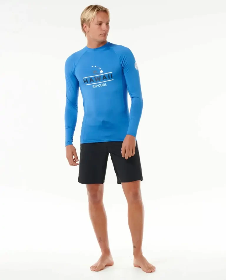 Rash Guards Mens Hawaii Upf50  Performance Long Sleeve Rash Guard Rip Curl - Image 3