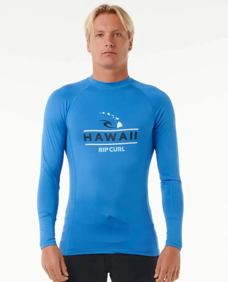Rash Guards Mens Hawaii Upf50  Performance Long Sleeve Rash Guard Rip Curl - Image 5