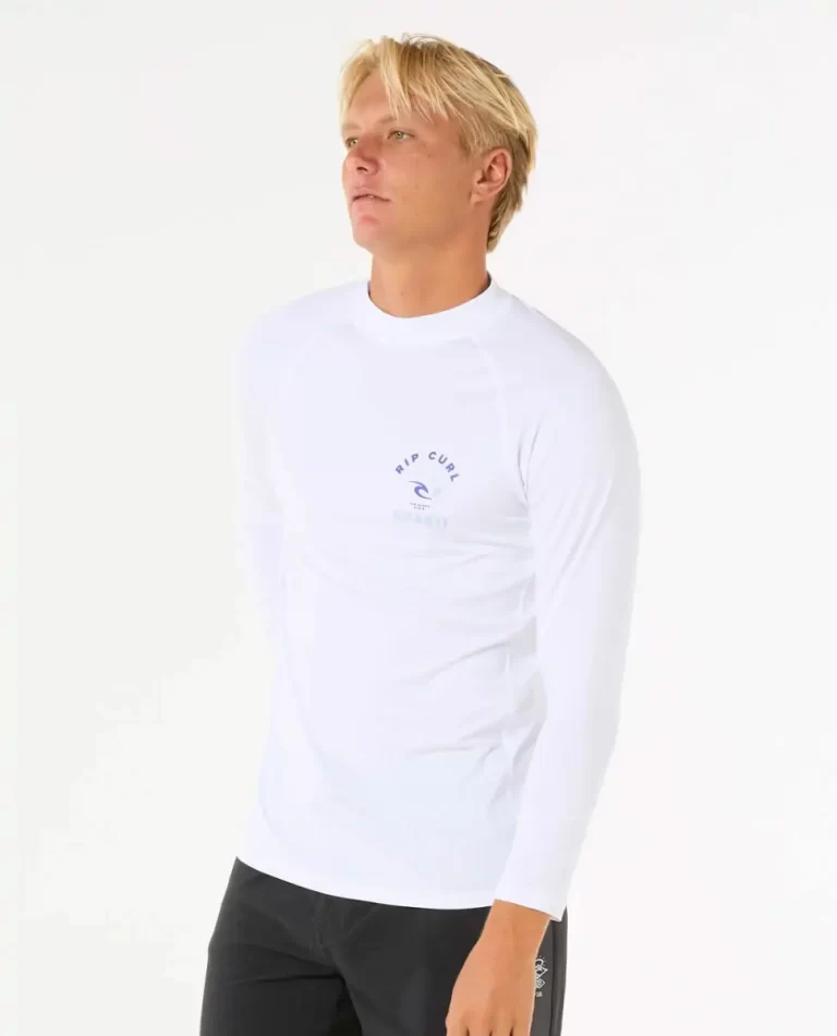 Rash Guards Rip Curl Island Vibe Upf Long Sleeve Rash Guard Mens - Image 2