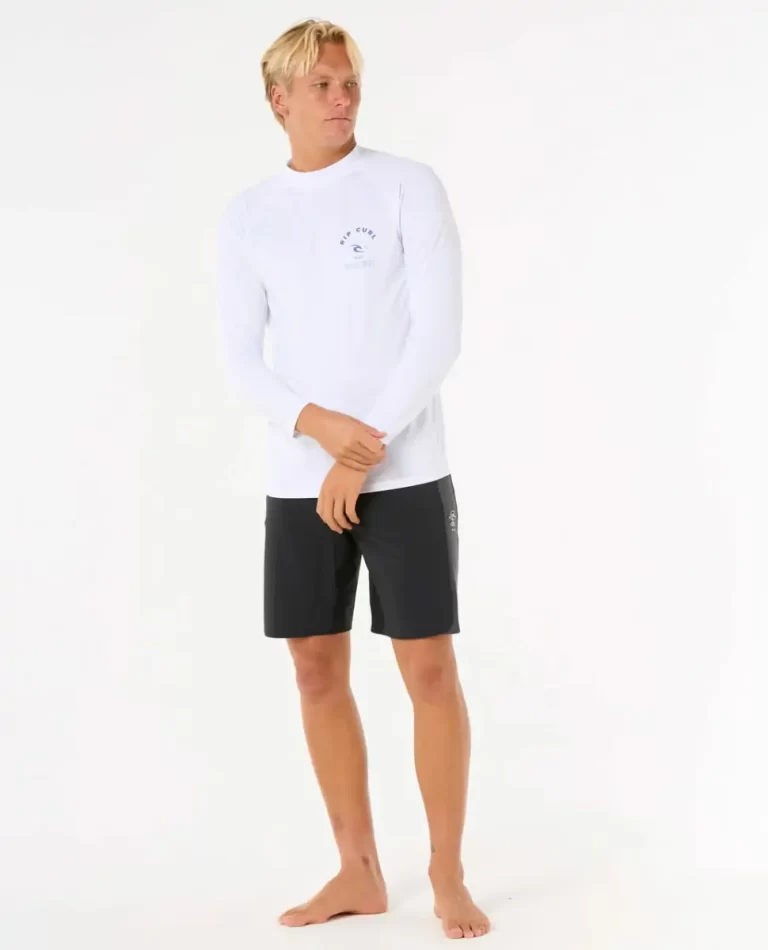 Rash Guards Rip Curl Island Vibe Upf Long Sleeve Rash Guard Mens - Image 4