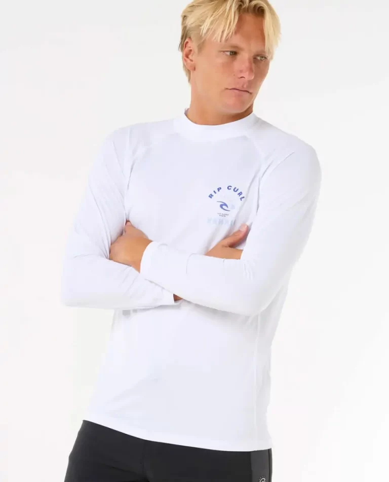 Rash Guards Rip Curl Island Vibe Upf Long Sleeve Rash Guard Mens