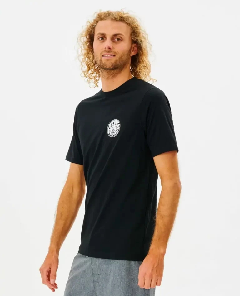Rash Guards Rip Curl Mens Icons Of Surf Short Sleeve Upf Rash Guard - Image 4