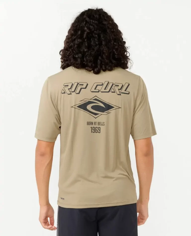 Rash Guards Rip Curl Mens Icons Surflite Uv Short Sleeve Rash Guard - Image 3