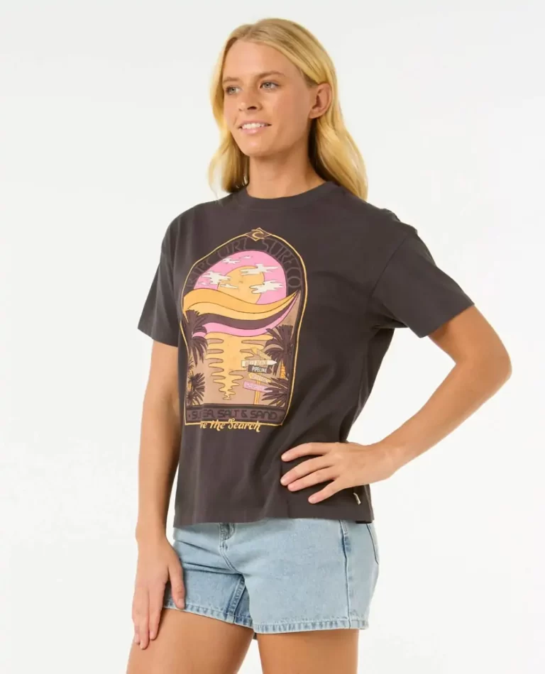 Rash Guards Rip Curl Women Sun & Sea Relaxed Tee - Image 2