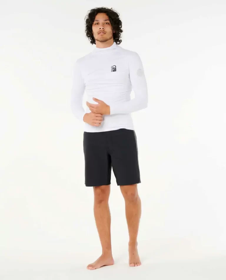 Rash Guards Search Upf Performance Long Sleeve Hood Mens Rip Curl - Image 4