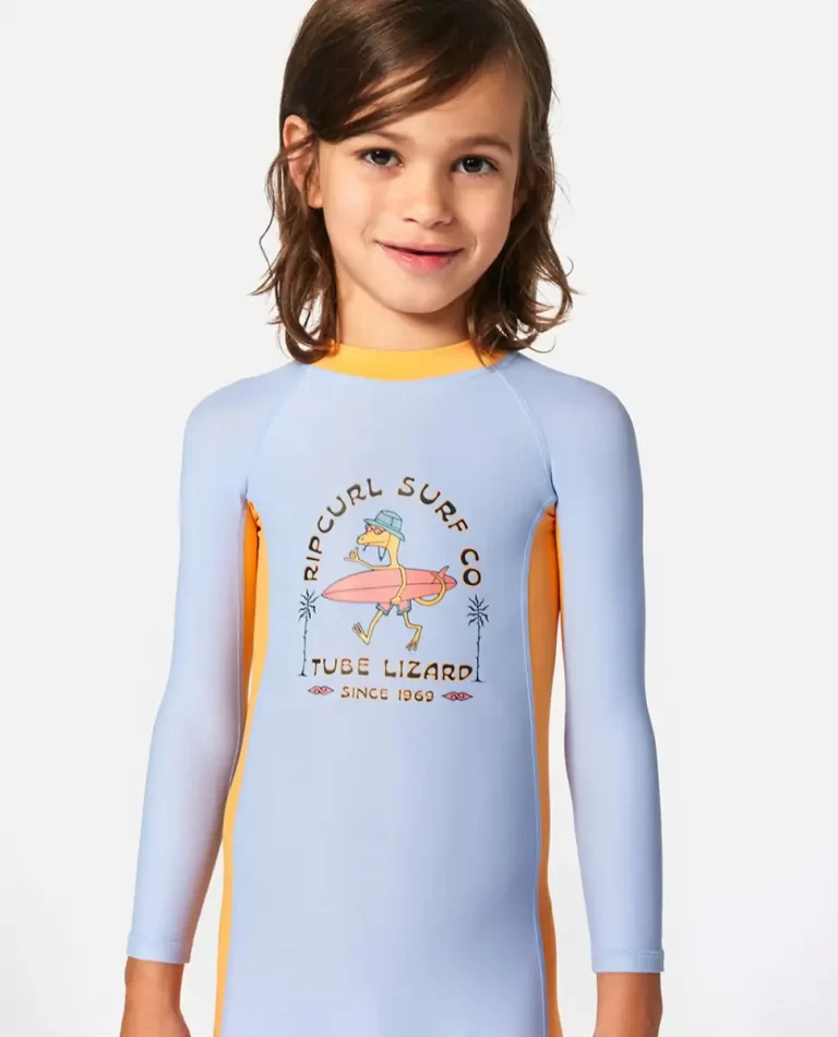 Rash Guards & Vest Kids Grom Energy Upf Long Sleeve Sun Protection Rash Vest Rip Curl