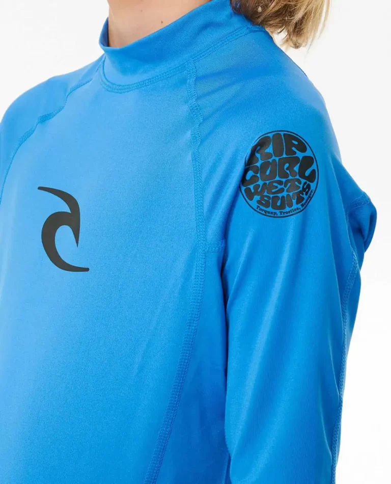 Rash Guards & Vest Rip Curl Brand Wave Uv Short Sleeve Rash Guard Kids - Image 5
