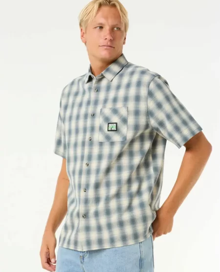 Raw Energy Short Sleeve Plaid Shirt Shirts & Flannels Mens Rip Curl