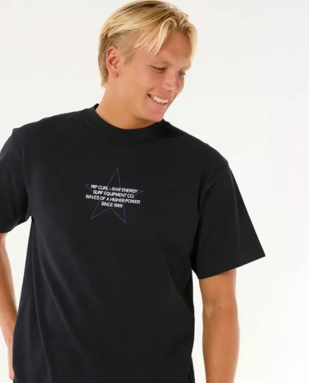 Raw Energy Star Tee Mens Tees & Tanks Rip Curl