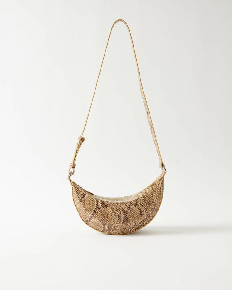 Rejina Pyo Everyday Women Petite Banana Bag Leather Print Snake - Image 2