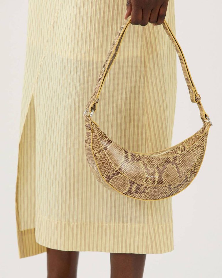 Rejina Pyo Everyday Women Petite Banana Bag Leather Print Snake - Image 4