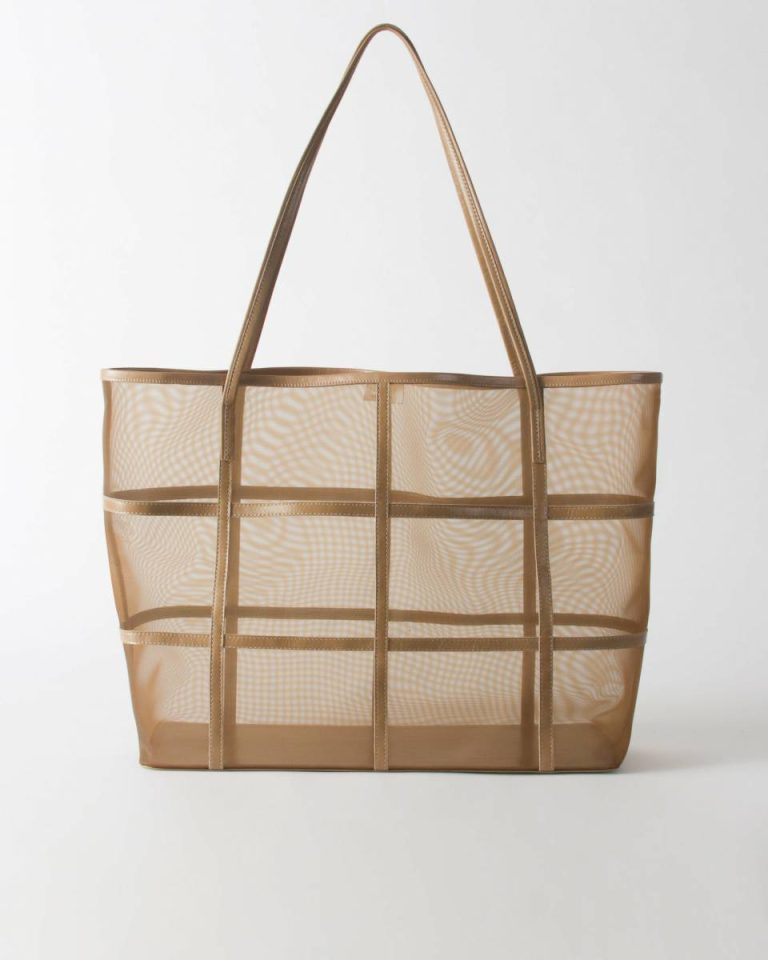 Rejina Pyo Women Ariah Tote Mesh   Leather Cappuccino Everyday