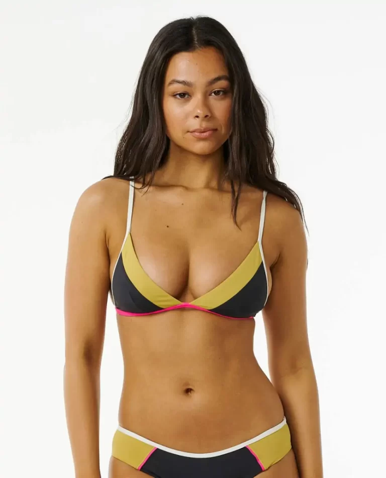 Rip Curl Bikini Tops Women Hibiscus Heat Splice Tri Bikini Top - Image 5