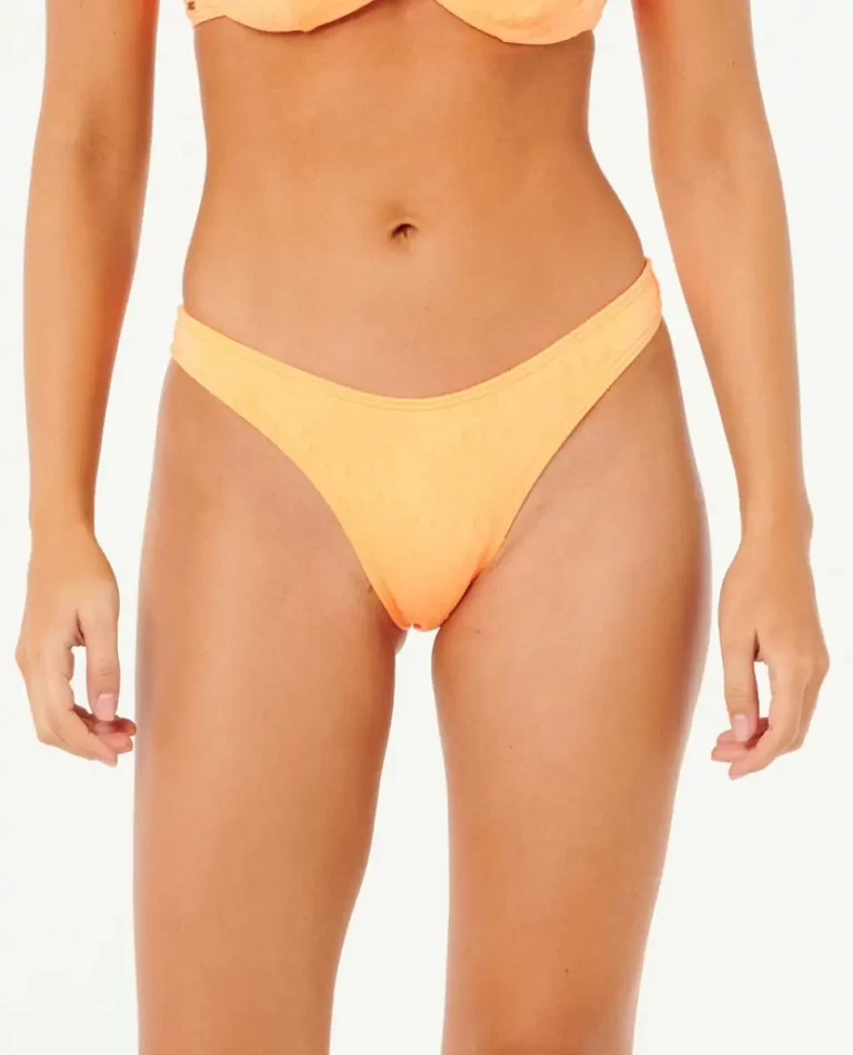 Rip Curl Dusk Textured Hi Leg Cheeky Bikini Bottom Women Bikini Bottoms