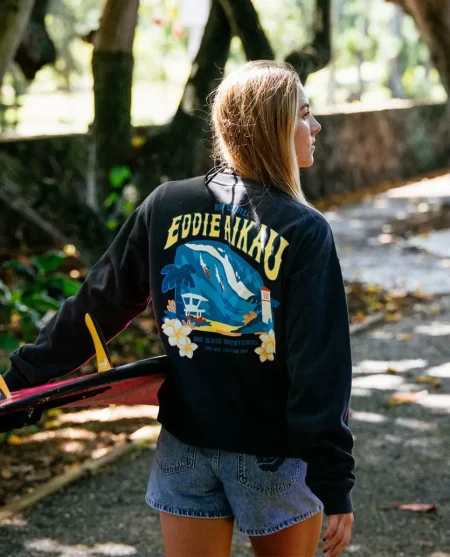 Rip Curl Eddie Would Go The Bay Crew Hoodies & Fleece Women