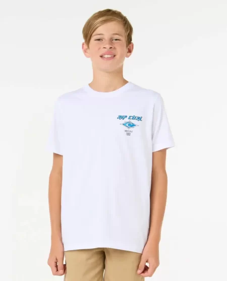 Rip Curl Fadeout Icon Tee Kids Tops & Tees