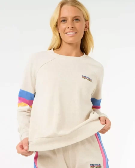 Rip Curl Hoodies & Fleece Las Dalias Raglan Crew Women