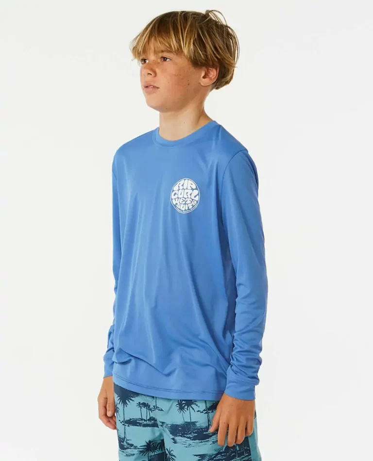 Rip Curl Icons Surflite Uv Long Sleeve Rash Vest Kids Rash Guards & Vest - Image 3
