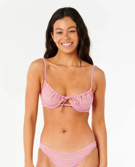 Rip Curl Isles Plaid D Bikini Tops Women