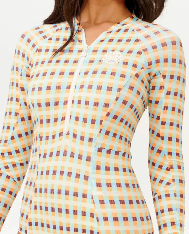 Rip Curl Lottie Check Long Sleeve Upf Surf Suit Surf Suits Women - Image 4