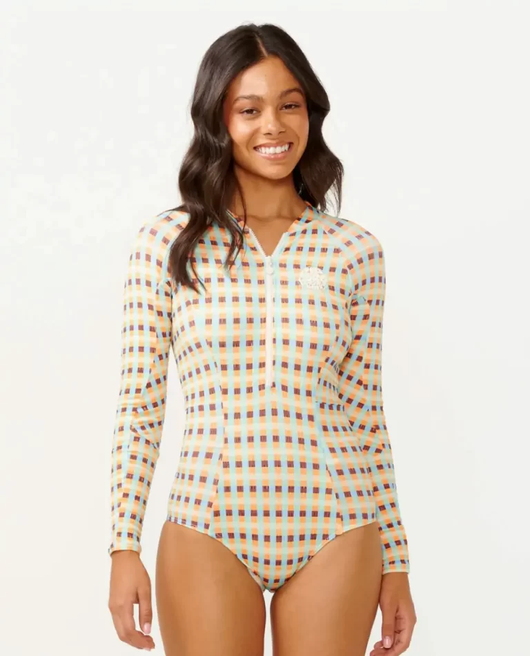 Rip Curl Lottie Check Long Sleeve Upf Surf Suit Surf Suits Women - Image 5
