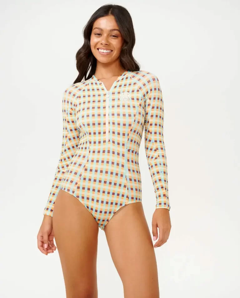 Rip Curl Lottie Check Long Sleeve Upf Surf Suit Surf Suits Women