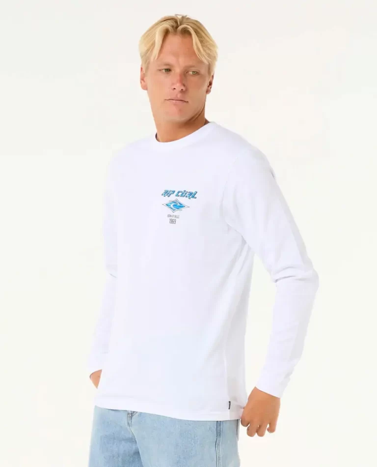 Rip Curl Mens Fade Out Icon Long Sleeve Tee Tees & Tanks - Image 2