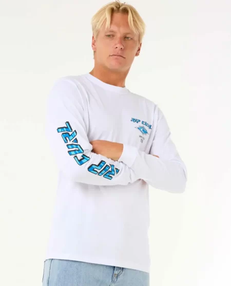 Rip Curl Mens Fade Out Icon Long Sleeve Tee Tees & Tanks
