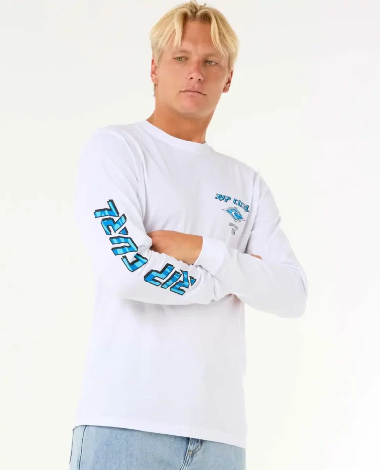 Rip Curl Mens Fade Out Icon Long Sleeve Tee Tees & Tanks