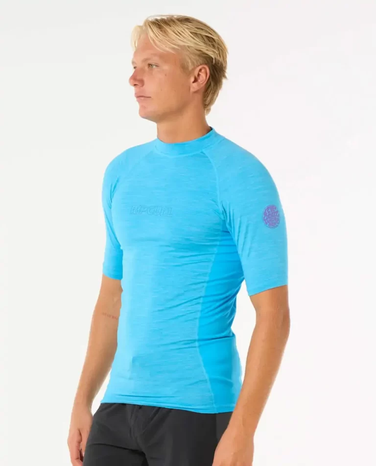 Rip Curl Mens Rash Guards Dawn Patrol Uv Short Sleeve Rash Guard - Image 2