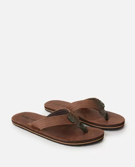 Rip Curl Mens Sandals Revival Leather Open Toe Sandal