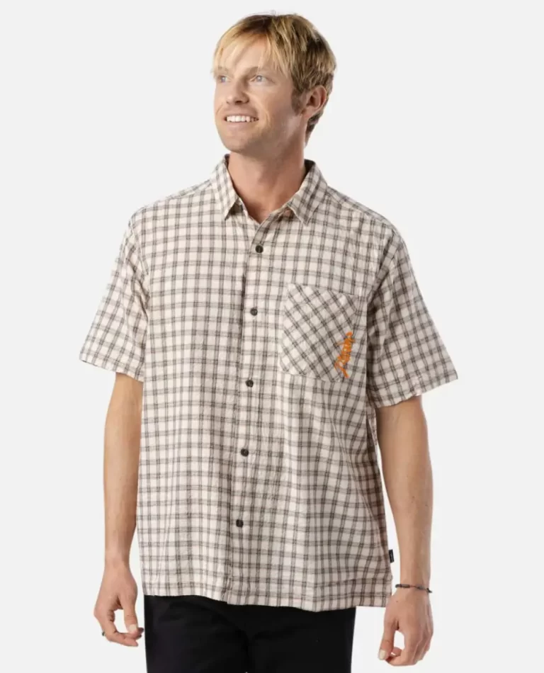 Rip Curl Mens Shirts & Flannels Medina Script Short Sleeve - Image 4