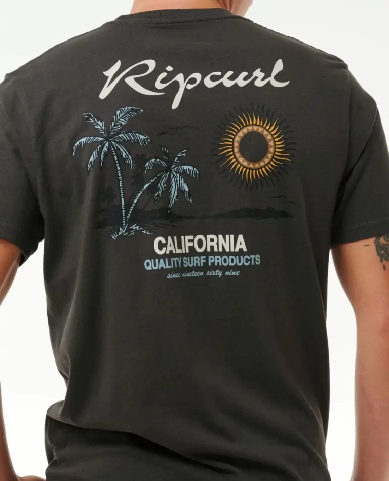 Rip Curl Mens Tees & Tanks Sunset Desto Tee - Image 5