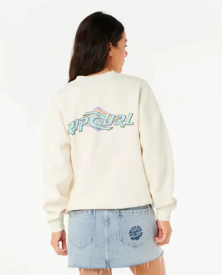 Rip Curl Neon Diamond Heritage Crew Women Hoodies & Fleece