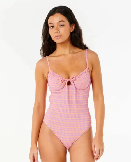Rip Curl One Pieces Isles Plaid Good Coverage One Piece Women