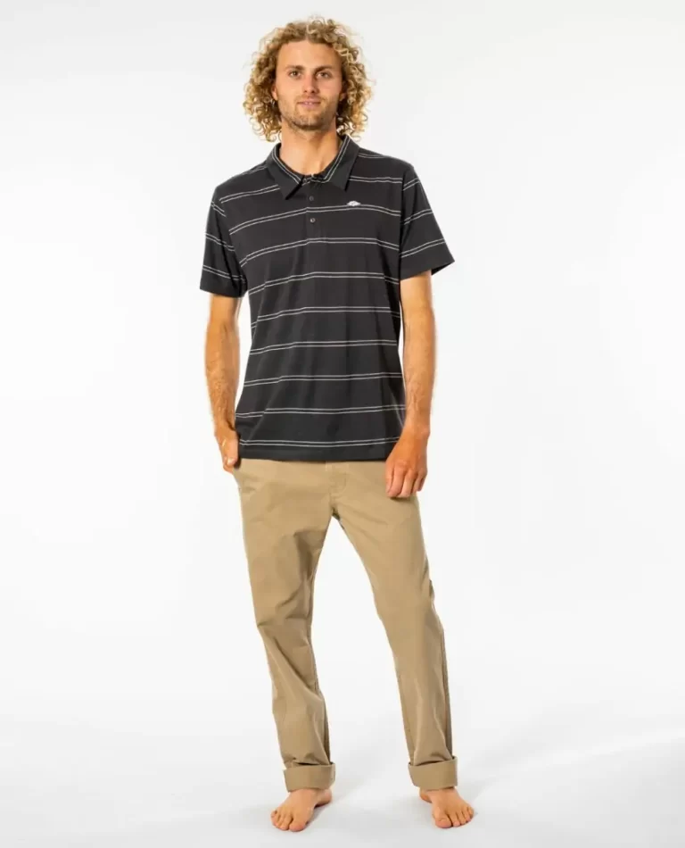 Rip Curl Plain Stripe Polo Shirts & Flannels Mens - Image 3