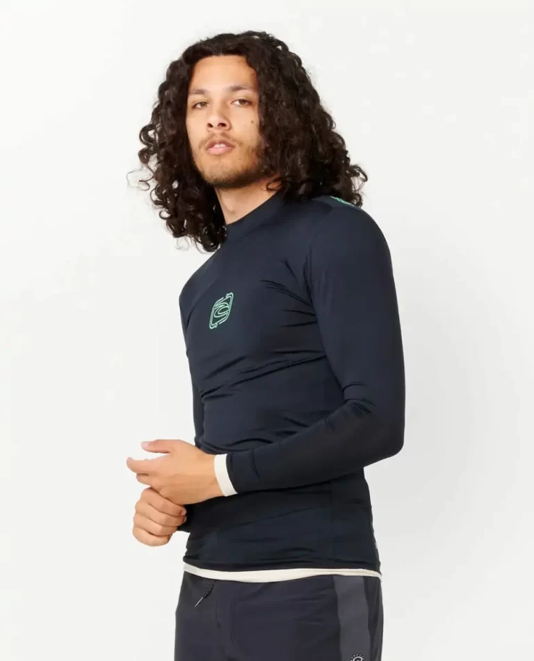 Rip Curl Rash Guards Mens Archive Upf Performance Long Sleeve Rash Guard - Image 2
