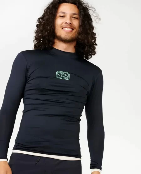 Rip Curl Rash Guards Mens Archive Upf Performance Long Sleeve Rash Guard