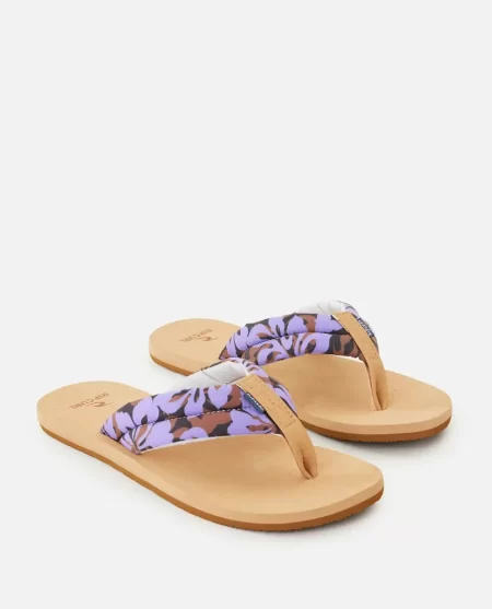 Rip Curl Sandals Women Freedom Plush Bloom Open Toe Sandals