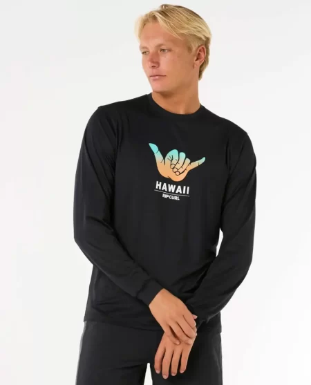 Rip Curl Shaka Upf50  Long Sleeve Rash Guard Mens Rash Guards