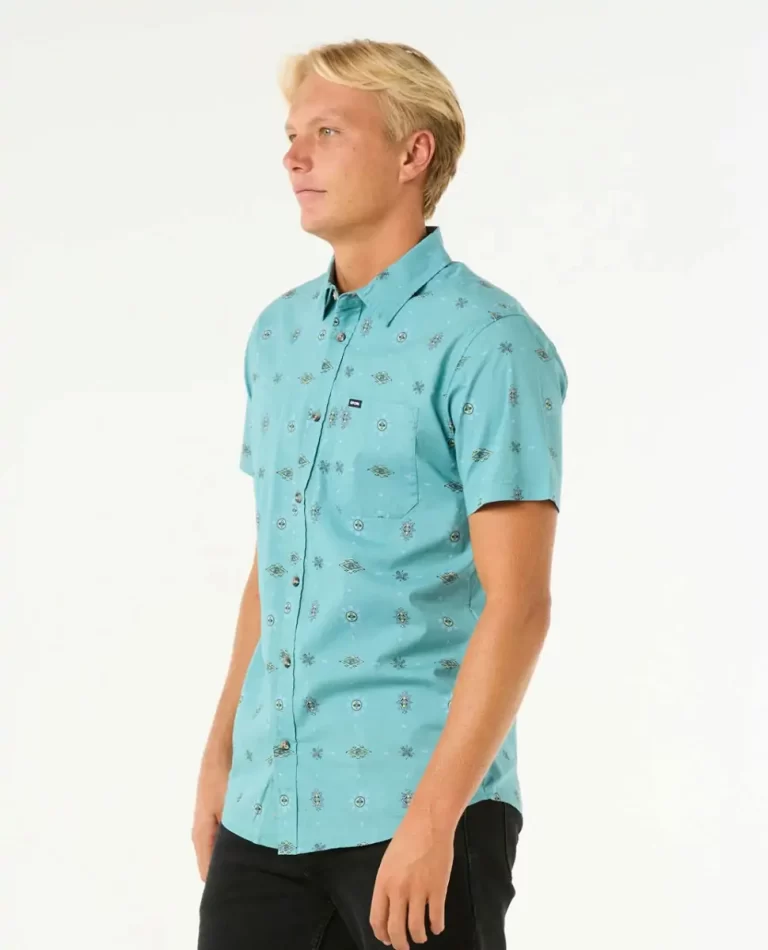 Rip Curl Shirts & Flannels Diamond Micro Short Sleeve Shirt Mens - Image 2
